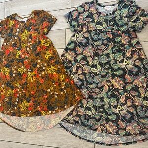 Lularoe 2 pack Carly high low dresses size xxs